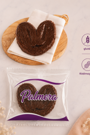 PALMERA csoki bevonattal - csokis szívecske levelestésztából