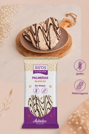 PALMERAS fehér csoki bevonattal - fehér csokis PÁLMALEVELEK levelestésztából