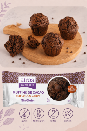 Kakaós Muffin csokidarabokkal