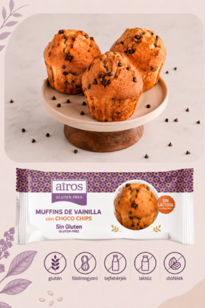 Vaníliás Muffin csokidarabokkal